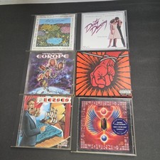 Rock 6 Cd Lot/ Metallica Journey Kansas Europe Dirty Dance Hurricane G+ 1980'S 