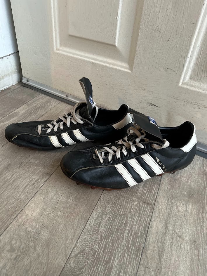 アンティーククラシック3 Adidas Triple Crown Vintage Soccer Cleats Taiwan Sz 10 Leather | eBay