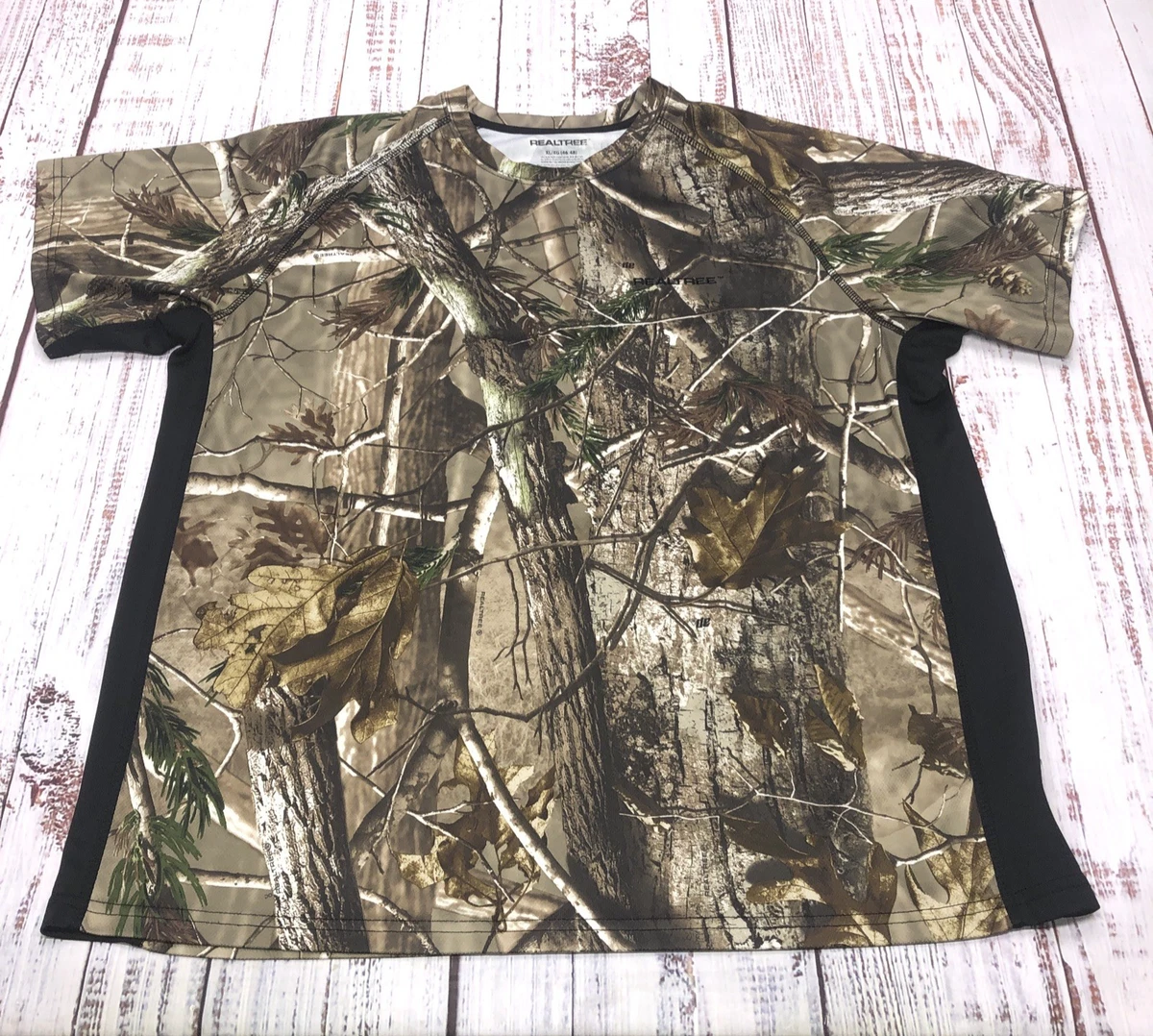 T-shirt respirant de chasse manches courtes respirant - 100 Treemetic camouflage - Camouflage