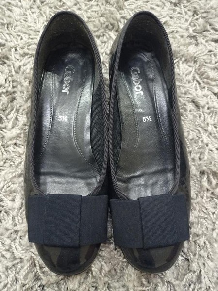 Women Gabor Heels Black 38 #7TBN