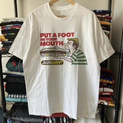 1988 Subway Put A Foot In Your Mouth - Promo T-Shirt White XXL