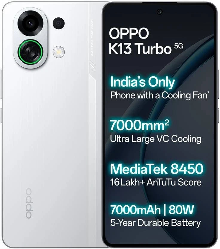 OPPO K13 Turbo 5G (Black 256 GB 8GB RAM)Dimensity 8450 Process“NO
