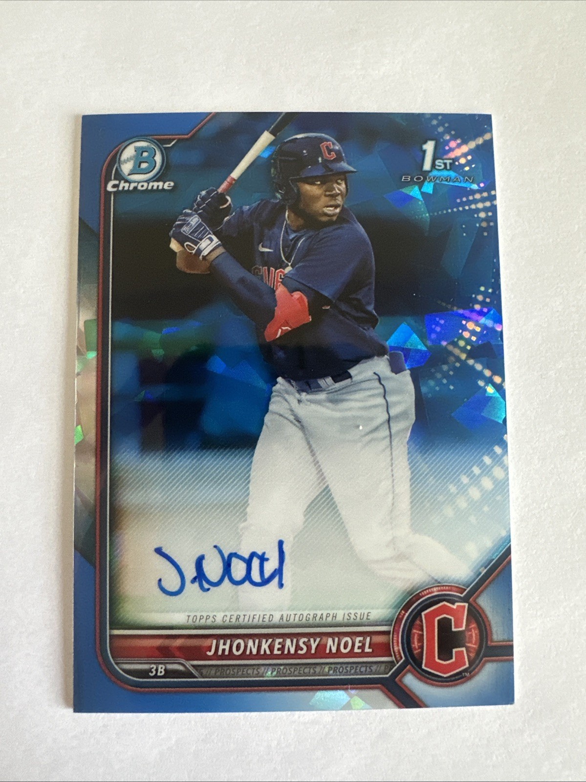 2022 Bowman Chrome Sapphire - Jhonkensy Noel 1st Bowman Auto