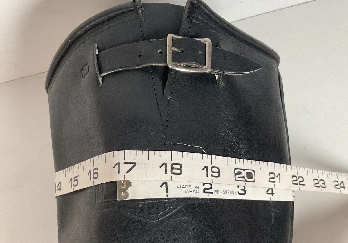Vintage Harley Davidson Tall Motorcycle Boots Men display picture 2