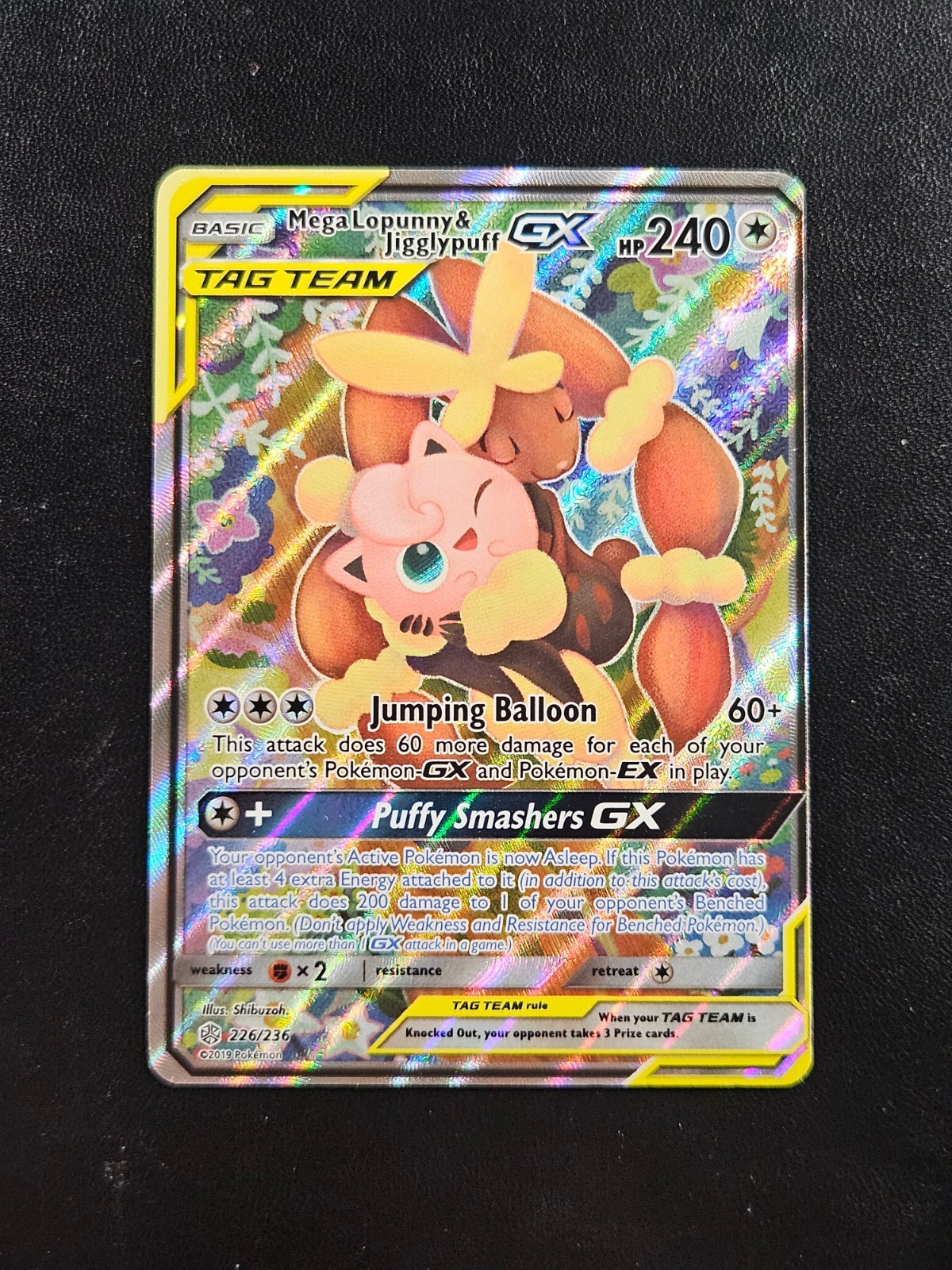 The Pokémon Company Mega Lopunny & Jigglypuff GX 226/236 FA Holo 240 LP Eng