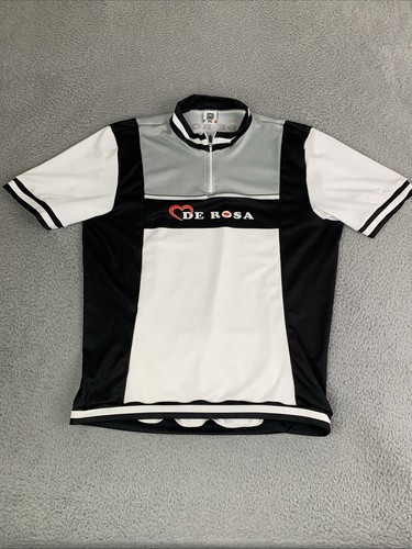 Veste Cycliste Santini Homme - Taille L - Noir/Blanc/Rouge - Full Zip - Fabriqué En Italie