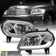 For 2006-2011 Chevy Hhr Upgrade Chrome Led Tube Headlights Headlamps Leftright