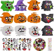 Halloween Foam Stickers Set - 36 Assorted Designs for Crafts  Decorations
