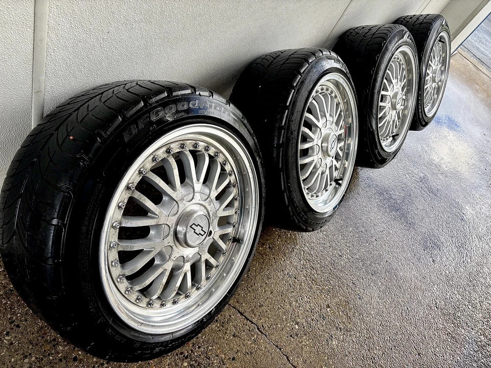 RARE 2 Piece American Racing AR205 wheels rims BBS Corvette Camaro Caprice BMW - Image 3 of 4