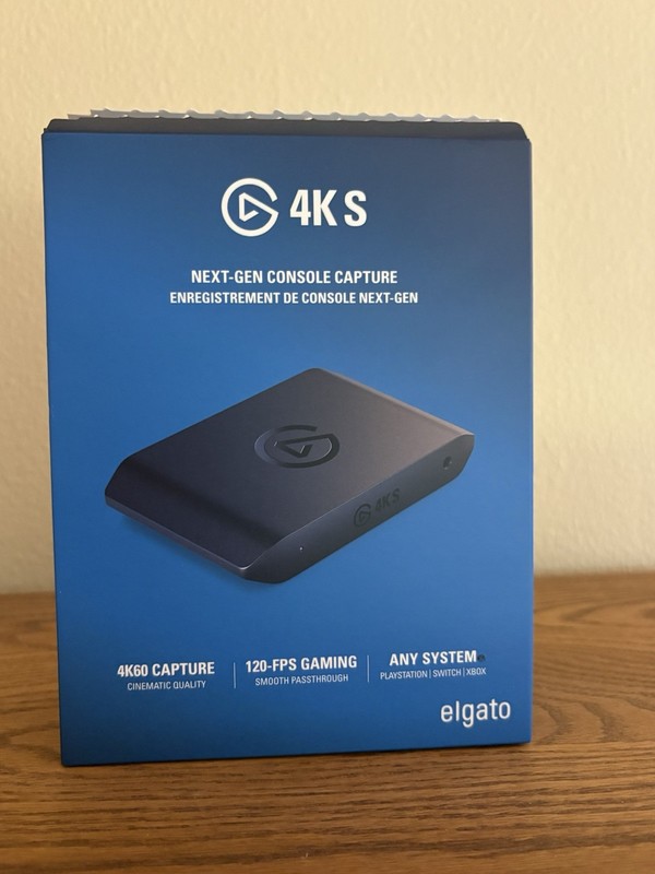 Elgato 4K S External Capture Card 4K60 Passthrough, 120-FPS