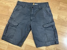 Carhartt Relaxed Fit Ripstop Tarmac Canvas Cargo Work SHORTS 103543 Mens Size 34