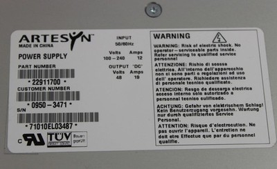 HP 0950-3471 POWER SUPPLY A5527A ARTESYN 22911700
