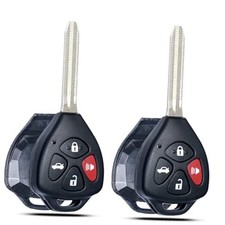 SUPALAND Key Fob Shell Case Replacement Fits for Camry Corolla 2006 2007 2008