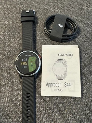 Garmin Approach S44 Golf GPS Golf Watch with PinPointer, AMOLED Display