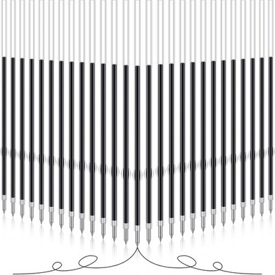 Outus 60 Pcs 0.7 mm Black Retractable Pen Refills Bulk 4.2inch
