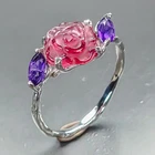 Jewellery Natural Tourmaline Ring 925 Sterling Silver Size 7 /R471045