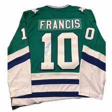 Ron Francis Hartford Whalers Signed Retro Fanatics Jersey