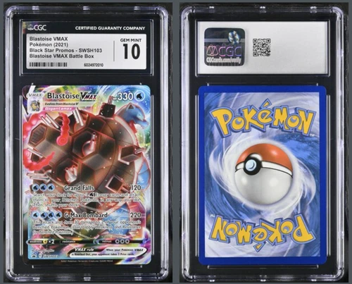 Blastoise Vmax SWSH103 CGC 10 - Black Star Promo - GEM MINT -Fast Free Shipping!