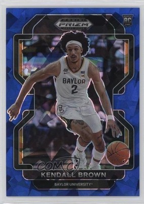 2022-23 Panini Prizm Draft Picks Blue Ice 13/99 Kendall Brown #80 Rookie RC 3hd