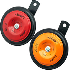 Disc Horn 12V Electric Loud High Low 2 Tone Horn Replacement Kit 90Mm 128Db Univ