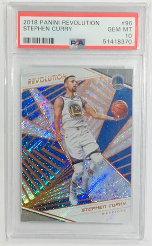 Stephen Curry Golden State Warriors 2018 Panini Revolution Card #96 PSA 10 GEM