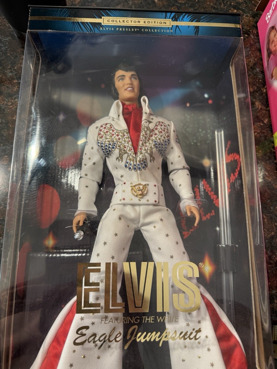 NRFB 2000 Timeless Treasures Elvis White Eagle Jumpsuit