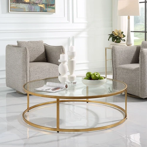Uttermost Radius Modern Circular Coffee Table - Picture 5 of 5