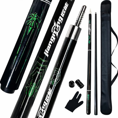 Billiard Carbon Pool Queue Spider Design 3/8-8 Joint - Queue Spitze 12,5 mm