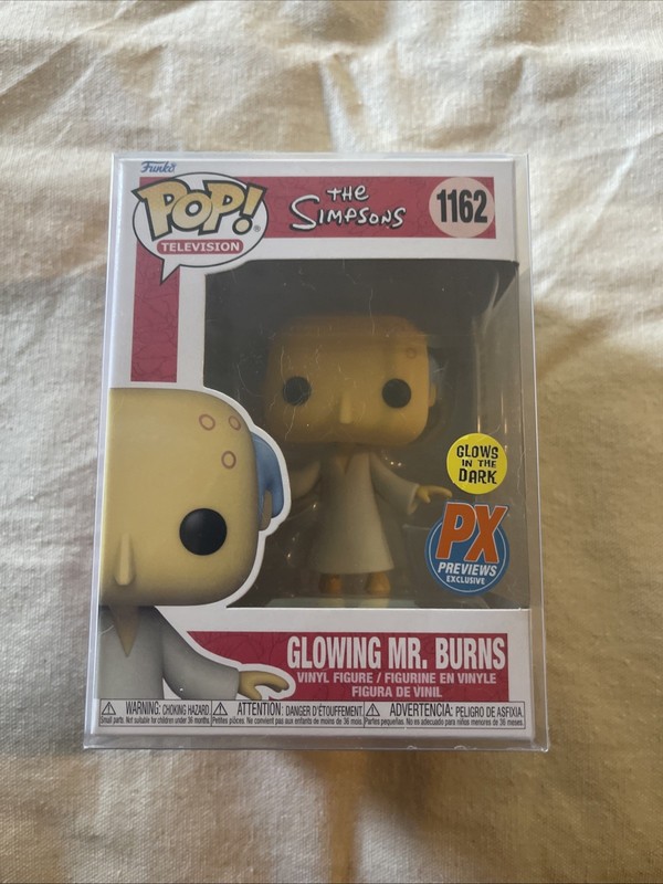 FUNKO POP THE SIMPSONS #1162 GLOWING MR. BURNS PX PREVIEWS EXCLUSIVE