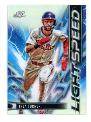 2025 Topps Chrome Cosmic Light Speed Trea Turner #LS-8