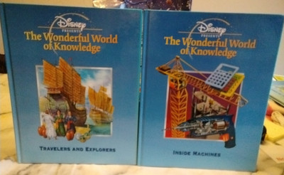 Two Disney Presents The Wonderful World Of Knowledge Books.