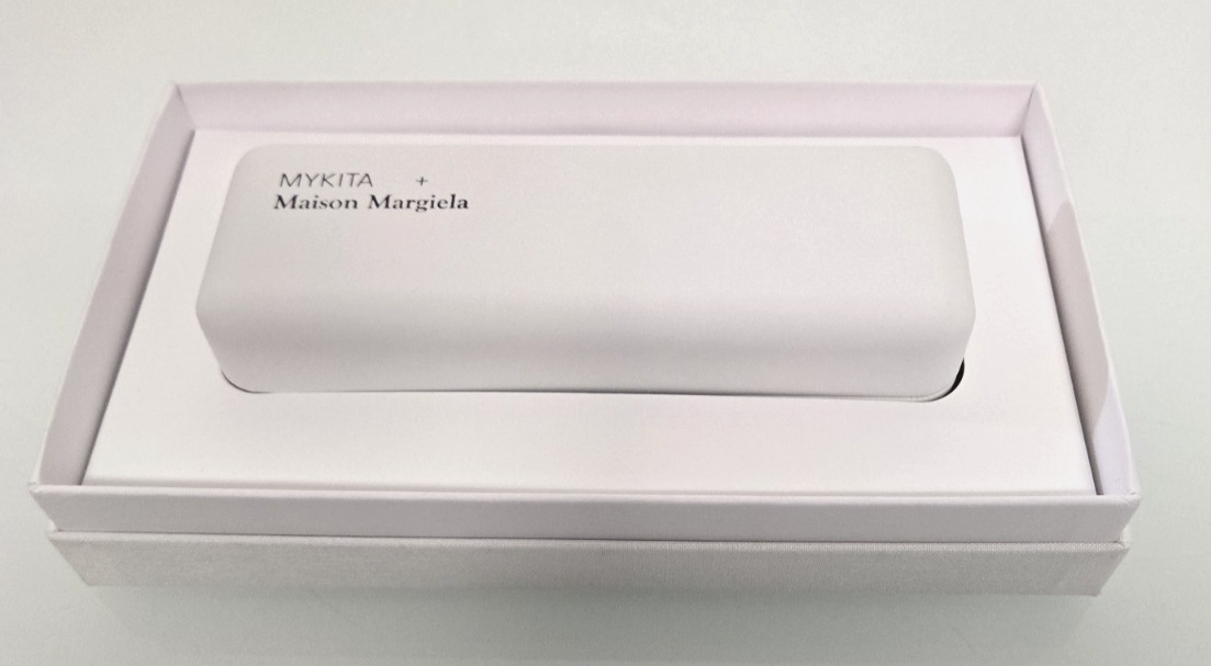 Mykita Hard White Glasses Maison Margiela Case Large XL With Box