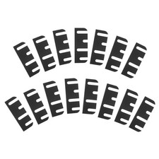 15Pcs Door Hinge Shims, 4" Plastic Adjustable Spacers 4 Slot Misaligned, Black