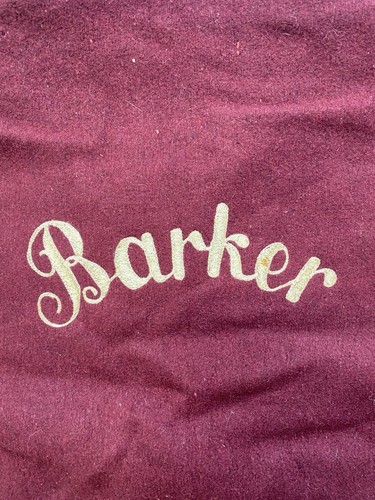 Vintage 60s Barker Varsity Club Varsity Wool Letterman Jacket Size 46 - Picture 6 of 16