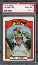 BB - 1972 - TOPPS - #330 - JIM HUNTER - PSA 8 (NM-MT)
