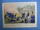 1960 Currier & Ives Civil War Print - Battle of Cold Harbor, Virginia, 1864