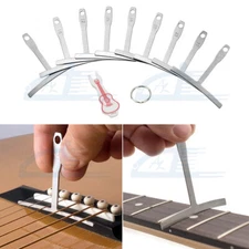Guitar Bass Understring Radius Gauge Bridge Pin Puller Set Fret Fretboard Radian