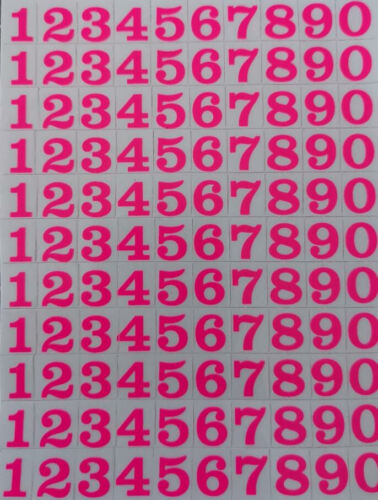 PLATE 108 TO 110 STICKER NUMBER LETTER 1CM HEIGHT COLOR TO CHOOSE - Picture 11 of 29