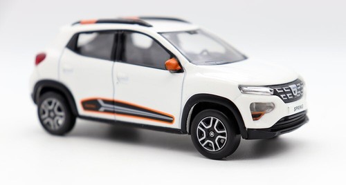 Modellino auto giocattolo Norev Collectors 1/43 Dacia Spring bianco in lega pressofusa - Foto 16 di 24