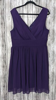 Women's Ever Pretty Purple Formal Dress Sz 16 Hits Approximately Mid-Lower  Thigh | eBay