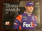 2018 Fedex Racing Denny Hamlin Large Postcard - NASCAR - Autographed! — photo 4