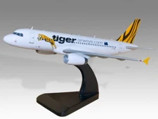 Airbus A320 Tiger Airways Desk Wood Airplane New Model Large Scale 1/100