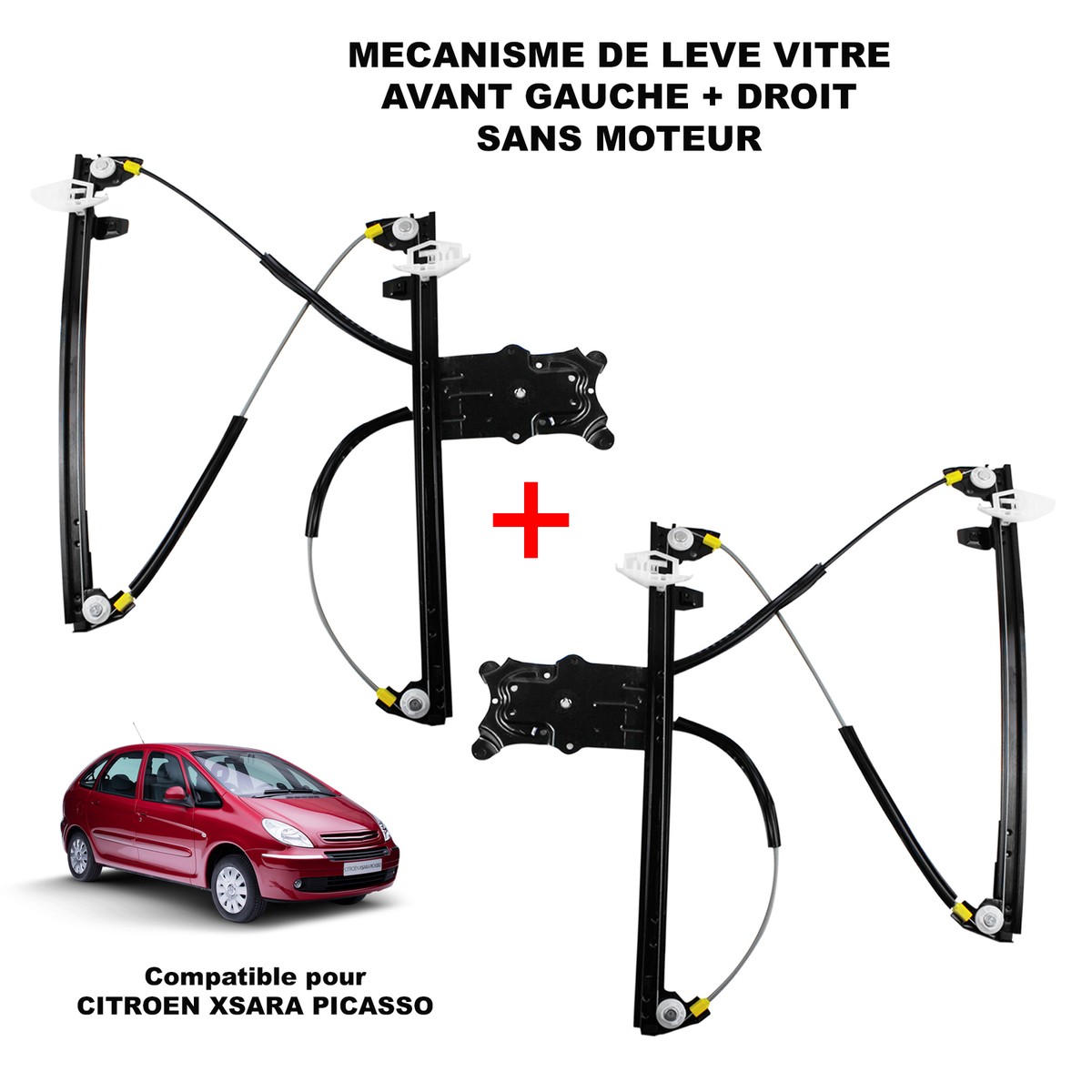 Lève-vitre Avant Gauche Avec Moteur Pour Citroën Xsara Picasso - Réf. SC15820, Neuf, Garantie 2 Ans