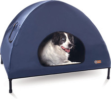 Original Pet Cot Tent, Portable Dog House, Dog Shade  Weather Shelter, Elevated