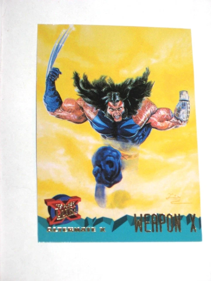 1995 FLEER ULTRA X-MEN WOLVERINE WEAPON X PROMO CARD RARE ALTERNATE X - Image 2 of 4