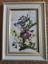 картина из высушенных цветов