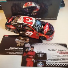 2018 Autographed Austin Dillon Dow Daytona 500 win elite Chevrolet Camaro Nascar