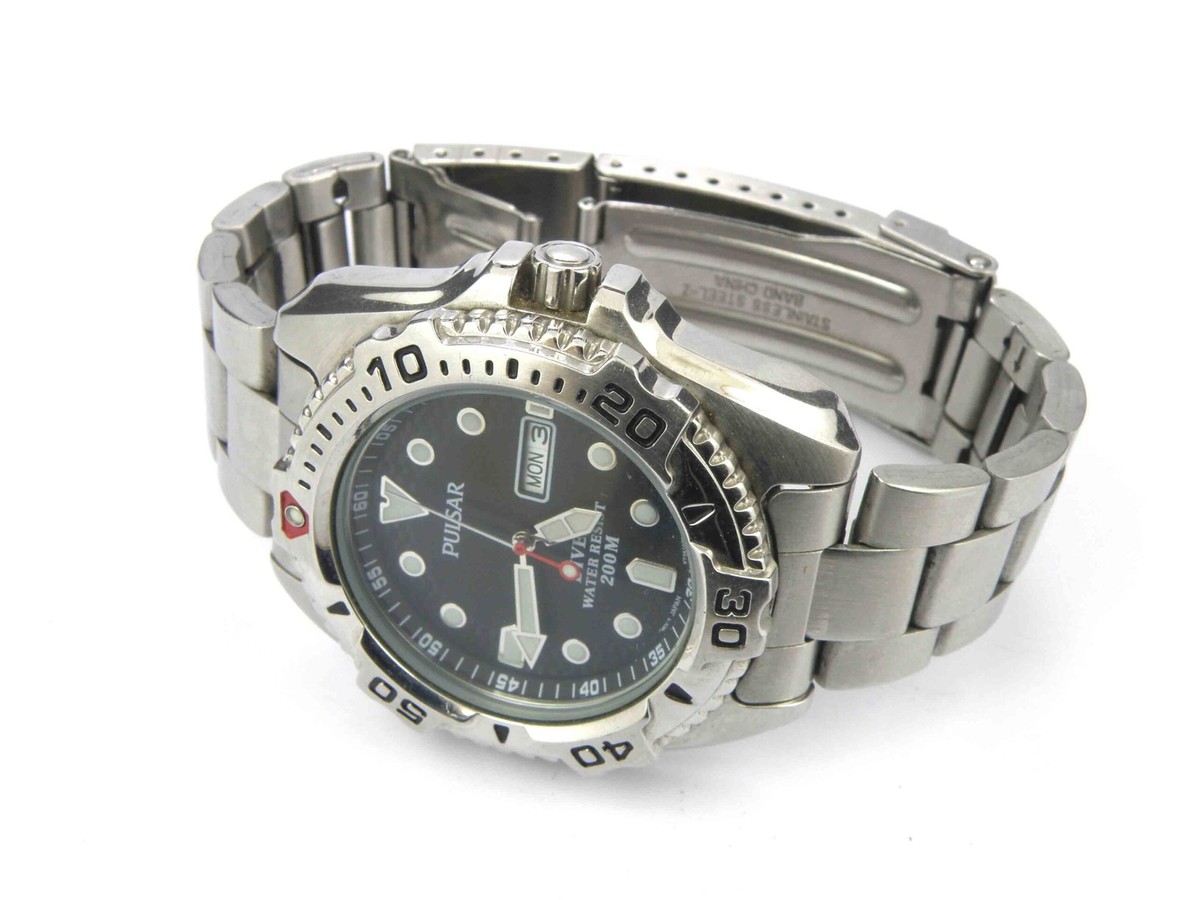 Mens Pulsar V736-6A60 Professional Divers Watch - 200m | eBay UK