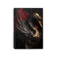 Black Swan Notebook - Ruled Line