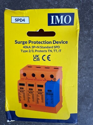 IMO SPD4 4 Module 3P+N Überspannungsschutz 10A (Neu)